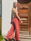 luftige Sommerliche Hose Rostbraun