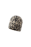 Leoparden Beanie in Beige und Schwarz – Produktansicht freigestellt