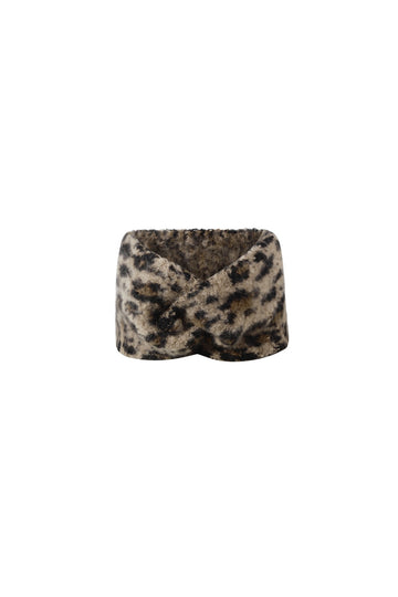 Weiches Stirnband im Leo-Look