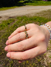 Ring runde Zirkonia Steine | Gold oder Silber