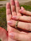 Ring runde Zirkonia Steine | Gold oder Silber