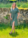 Musselin Midi Kleid