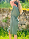 Musselin Midi Kleid