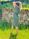 Musselin Midi Kleid