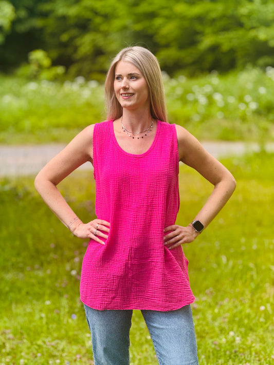 Musselin Tanktop