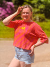 T-Shirt Streifen Strick Optik SOLEIL