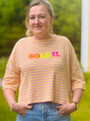 T-Shirt Streifen Strick Optik SOLEIL