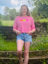 T-Shirt Streifen Strick Optik SOLEIL