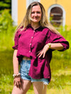 Langarm Musselin Bluse