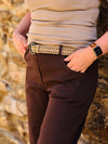 Ballon Jeans Baumwolle mit Gürtel