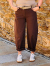 Ballon Jeans Baumwolle mit Gürtel