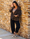 Oversized Übergangsjacke Leo Look Baumwolle