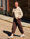 cropped Cord Jacket Creme&Braun