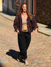 cropped Cord Jacket Creme&Braun