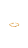 Gedrehter offener Ring aus vergoldetem Edelstahl in Gold
