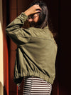 Übergangsjacke Wildleder Optik Gummibund