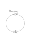 Armband verbundene Herzen - Edelstahl Gold oder Silber