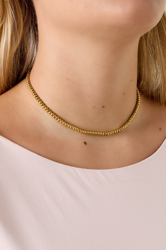 Edelstahl Kugel Halskette | Silber/Gold | useful Beauty