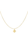 Produktfoto: Goldene Kleeblatt-Kette mit feiner Gliederkette.