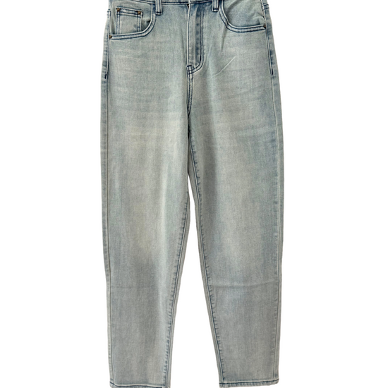 hellblaue Momjeans highwaisted 