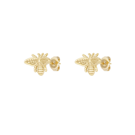 Ohrstecker in Bienenform in Gold.