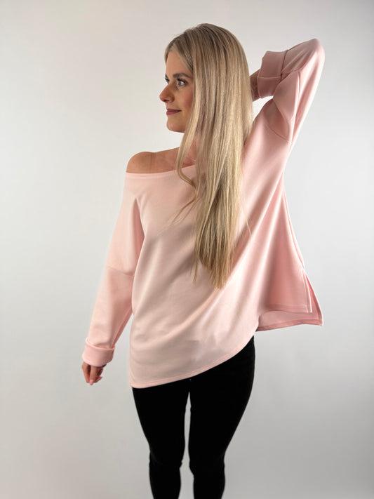 Pullover Butterstoff oversized