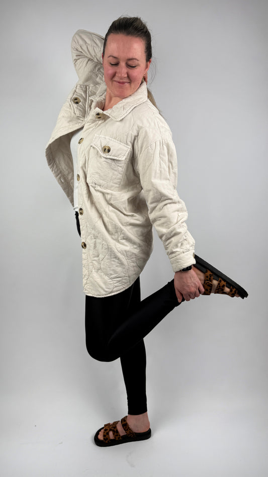 Steppjacke Baumwolle lässig