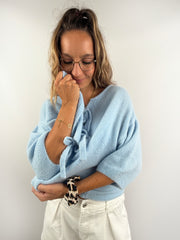 Strickjacke Schleifen Wolle | useful Beauty