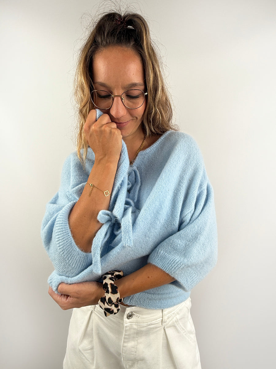 Strickjacke Schleifen Wolle | useful Beauty