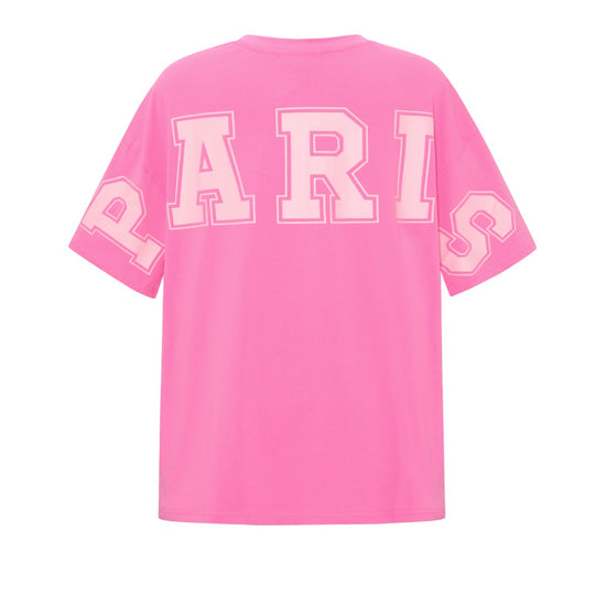Lockeres ultra weiches T-Shirt mit Aufschrift PARIS auf Der Rückseite.