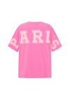 Lockeres ultra weiches T-Shirt mit Aufschrift PARIS auf Der Rückseite.
