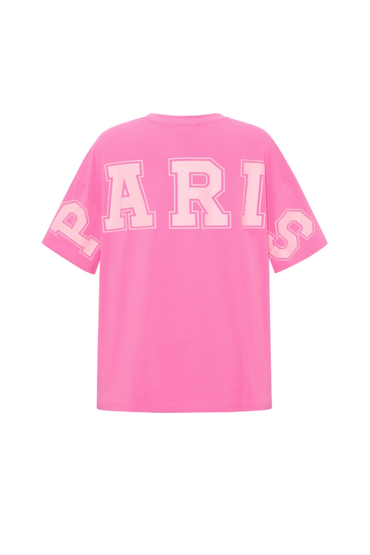 Lockeres ultra weiches T-Shirt mit Aufschrift PARIS auf Der Rückseite.