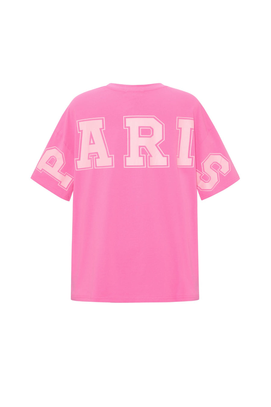 Lockeres ultra weiches T-Shirt mit Aufschrift PARIS auf Der Rückseite.