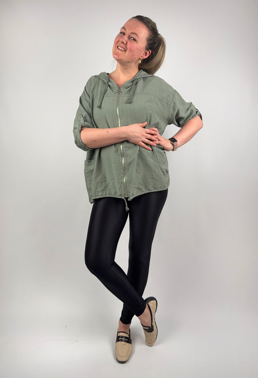 leichtes 3/4 Arm Jäckchen Viskose