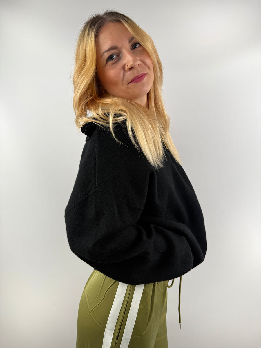 Zip Pullover mit Kragen & Reißverschluss | useful Beauty