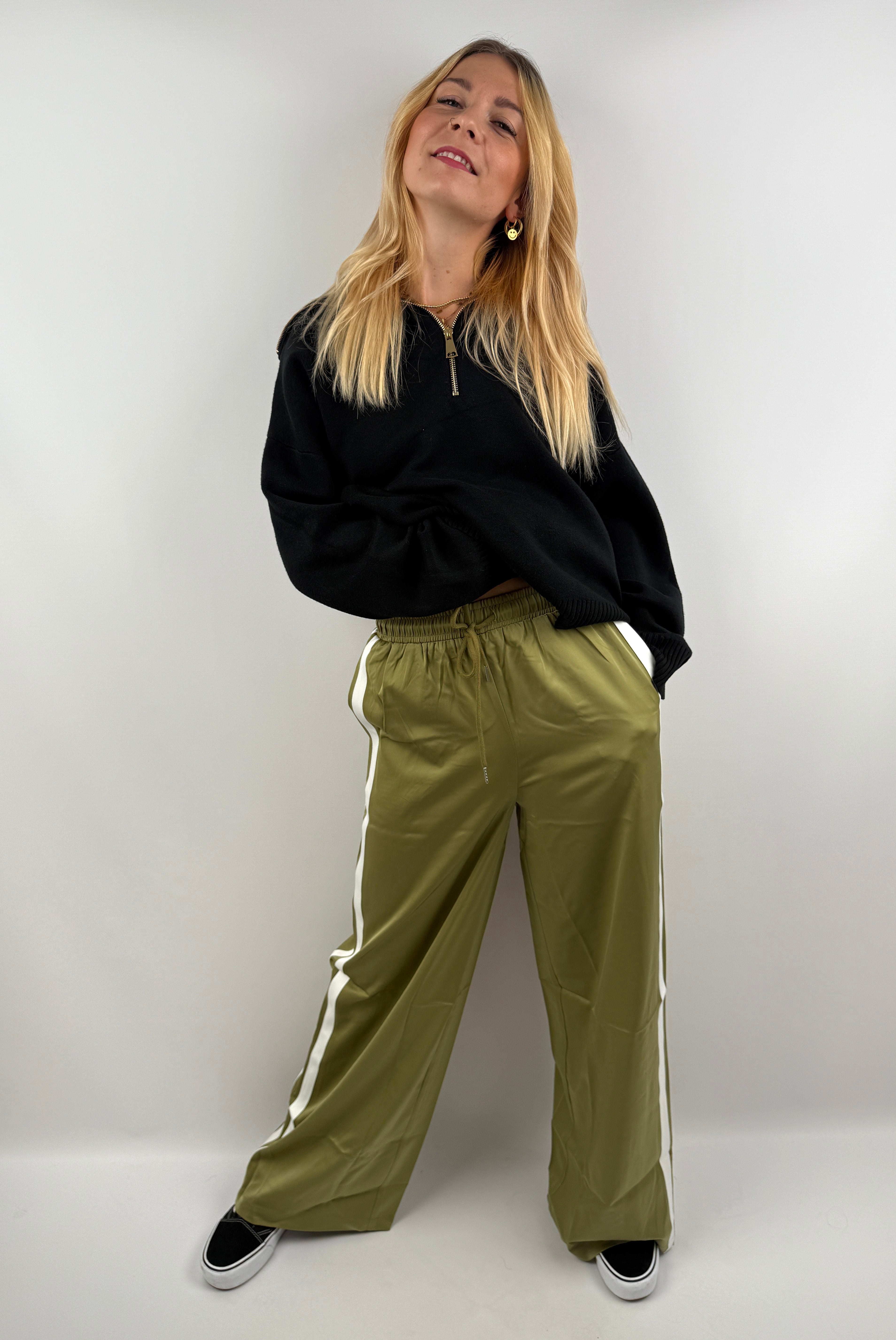 Zip Pullover mit Kragen & Reißverschluss | useful Beauty