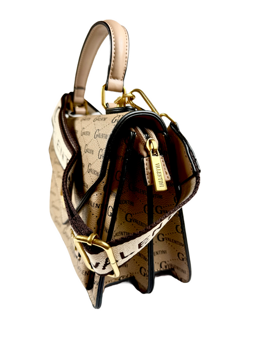 Umhängetasche braun gold elegant  | useful Beauty - useful Beauty 