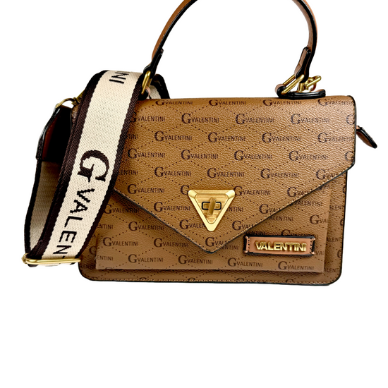 Umhängetasche braun gold elegant  | useful Beauty - useful Beauty 